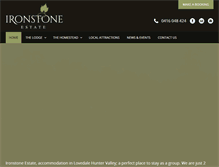 Tablet Screenshot of ironstoneestate.com.au